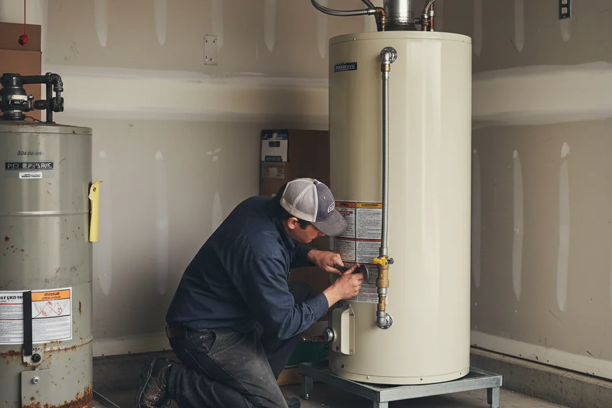 Water heater and shutoff valve replacement in Holiday
